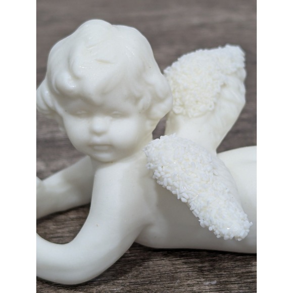 Vintage‎ Treasured Times Snow Angel Candle Climbers 4-Pieces Porcelain Bisque - Picture 6 of 8
